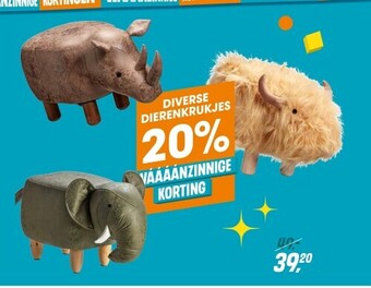 Kwantum Diverse dierenkrukjes aanbieding