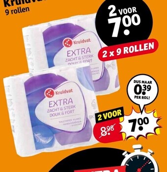 Kruidvat Kruidvat toiletpapier 4-laags aanbieding