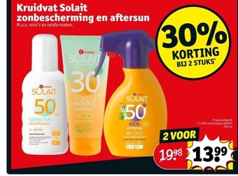 Kruidvat Kruidvat solait zonbescherming en aftersun aanbieding