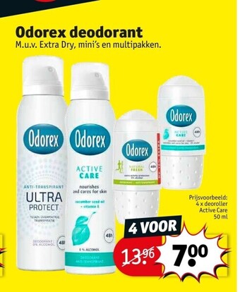 Kruidvat Odorex deodorant aanbieding