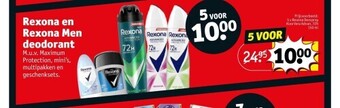 Kruidvat Rexona en rexona men deodorant aanbieding