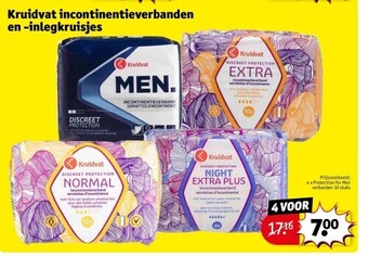 Kruidvat Kruidvat incontinentieverbanden en -inlegkruisjes aanbieding