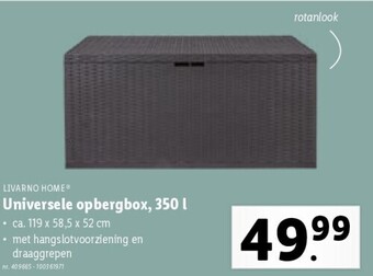 Lidl Universele opbergbox, 350 l aanbieding