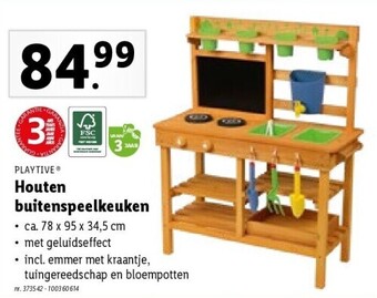 Lidl Houten buitenspeelkeuken aanbieding