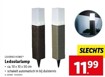 Lidl Ledsolarlamp aanbieding