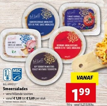 Lidl Smeersalades aanbieding