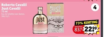 Kruidvat Roberto cavalli just cavalli 75 ml aanbieding