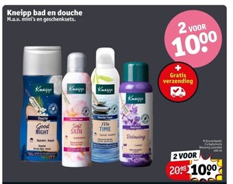 Kruidvat Kneipp bad en douche aanbieding