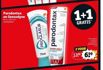 Kruidvat Parodontax en sensodyne aanbieding