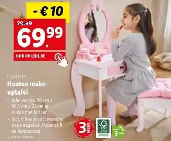 Lidl Houten makeuptafel aanbieding