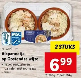 Vispannetje op oostendse wijze