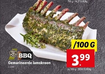 Lidl Gemarineerde lamskroon aanbieding