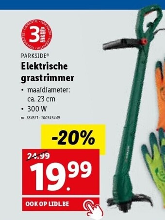 Lidl Elektrische grastrimmer aanbieding