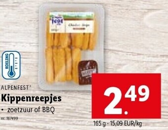 Lidl Kippenreepjes aanbieding