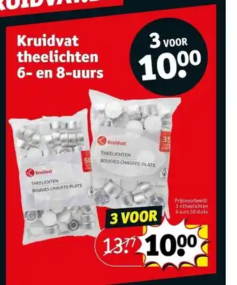 Kruidvat Kruidvat theelichten 6- en 8-uurs aanbieding