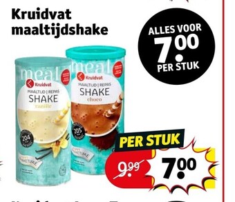 Kruidvat Kruidvat maaltĳdshake aanbieding