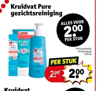 Kruidvat Kruidvat pure gezichtsreiniging aanbieding