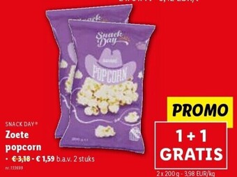 Zoete popcorn