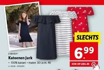 Lidl Katoenen jurk aanbieding