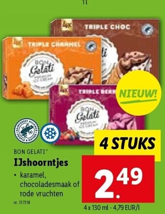 Lidl Ijshoorntjes aanbieding