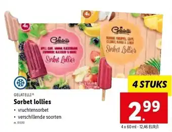 Lidl Sorbet lollies aanbieding