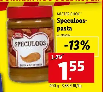 Lidl MISTER CHOC SPECULOOS nr. 7406004 aanbieding