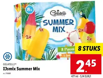 Lidl GELATELLI Ⓡ IJsmix Summer Mix 8 stuks nr. 175689 aanbieding