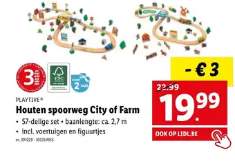 PLAYTIVEⓇ Houten Spoorweg City of Farm nr. 391029 - 100354955