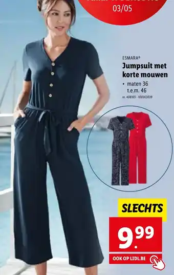 Lidl ESMARAⓇ Jumpsuit met Korte Mouwen nr. 408165 - 100363039 aanbieding