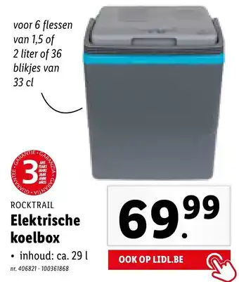 Lidl ROCKTRAIL Elektrische Koelbox 29L nr. 406821 - 100361868 aanbieding