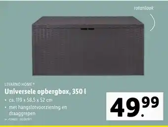 Lidl LIVARNO HOMEⓇ Universele Opbergbox, 350L nr. 409665 - 100361971 aanbieding