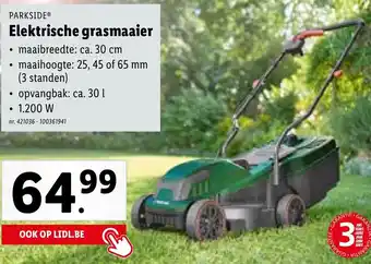 Lidl PARKSIDEⓇ Elektrische Grasmaaier 1.200W nr. 421036 - 100361941 aanbieding