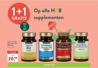 Holland & Barrett Vitamine k2 50 mcg 60 capsules aanbieding