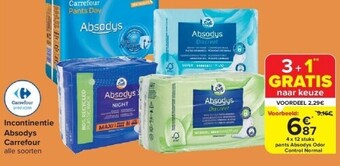 Carrefour Incontinentie absodys aanbieding