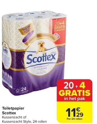 Carrefour Toiletpapier scottex aanbieding