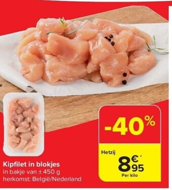 Carrefour Kipfi let in blokjes aanbieding