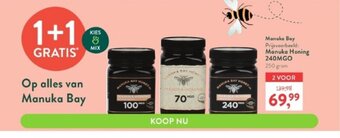 Holland & Barrett Manuka honing 240mgo 250 gram aanbieding