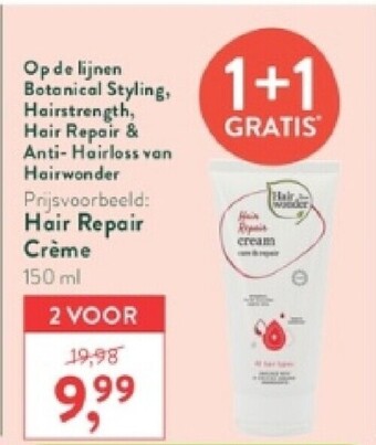 Holland & Barrett Hair repair crème 150 ml aanbieding