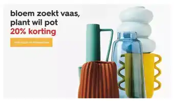 Bloem zoekt vaas, plant wil pot