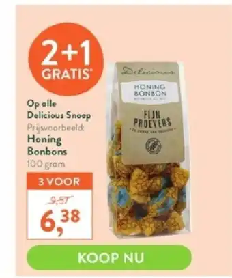 Holland & Barrett Honing bonbons 100 gram aanbieding