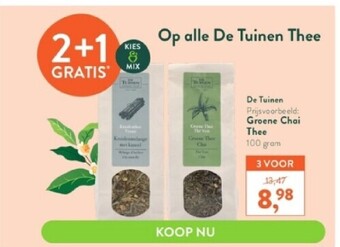 Holland & Barrett Groene chai thee 100 gram aanbieding