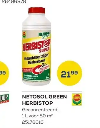 Netosol green herbistop geconcentreerd 1 l voor 80 m2