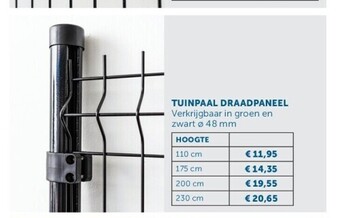 Zelfbouwmarkt Tuinpaal draadpaneel aanbieding