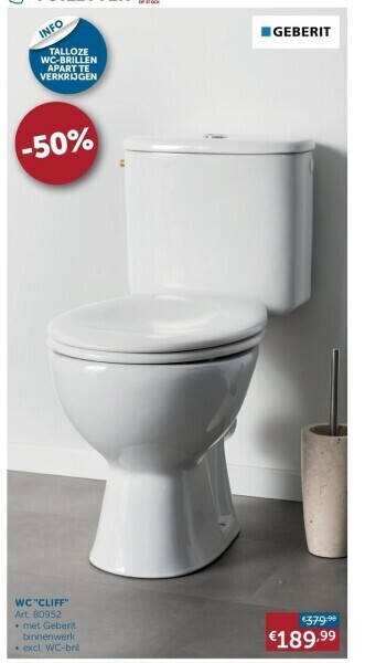 Zelfbouwmarkt Wc cliff aanbieding