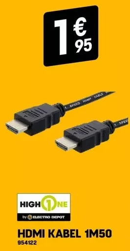 Electro Depot Hdmi kabel 1m50 aanbieding