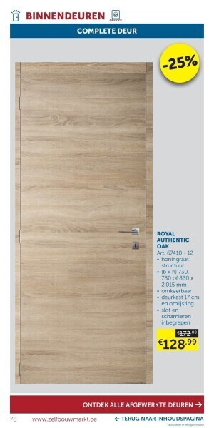 Zelfbouwmarkt Royal authentic oak aanbieding