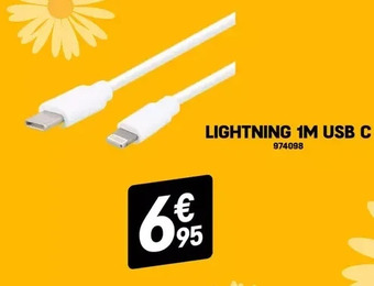 Electro Depot Lightning 1m usb c aanbieding