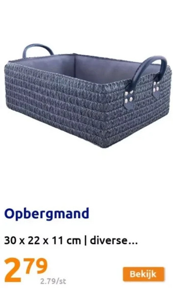 Action Opbergmand aanbieding