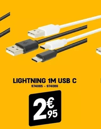 Electro Depot Lightning 1m usb c aanbieding