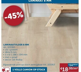Zelfbouwmarkt Laminaatvloer 8 mm aanbieding